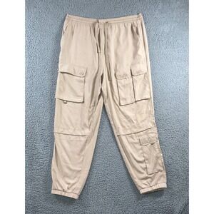 Forever 21 Cargo Pants Men 38 Elastic Drawstring Waist Jogger
